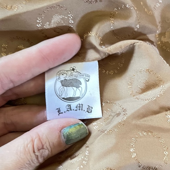 L.a.m.b leopard print trench/soft rare small - Picture 9 of 9